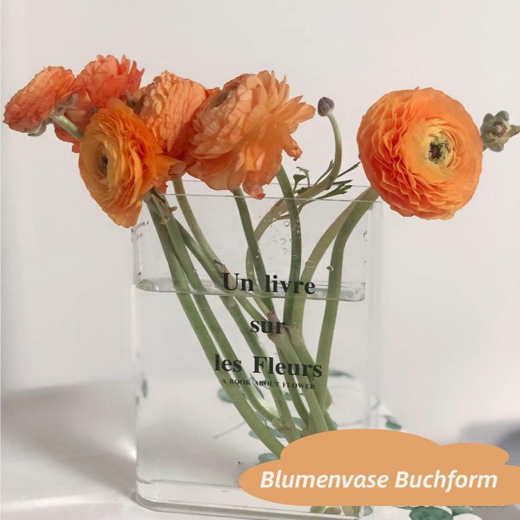 Book Vase, Tulip Vase, Clear Book Vase, Acrylic Book Vases, Clear Book Flower Vase