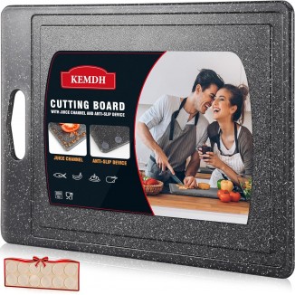 Large Plastic Chopping Board, 100% Non-Slip, BPA-Free