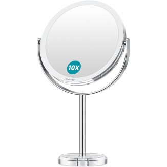 Make Up Mirror with 10x Magnification, Bathroom Makeup Mirror Round