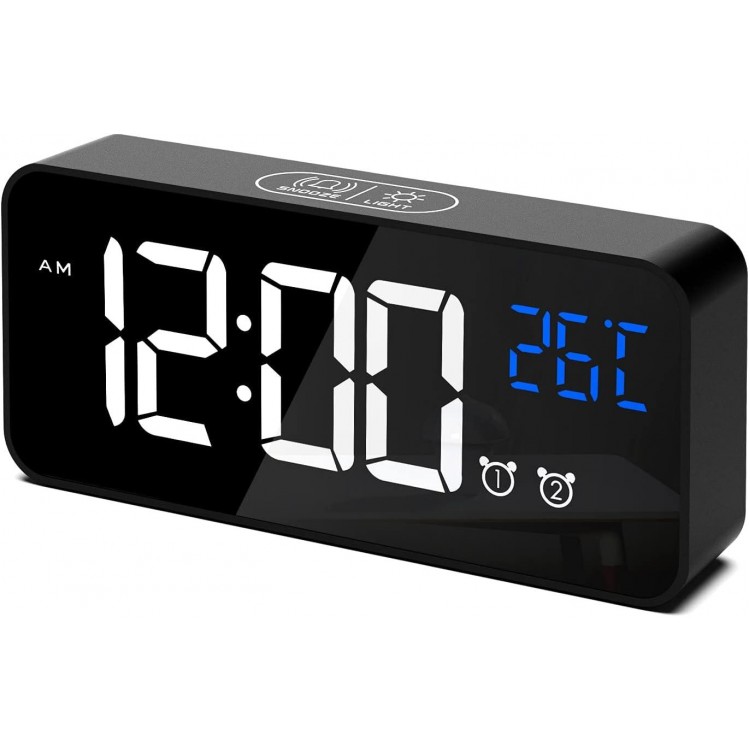 Digital Alarm Clock ,LED Digital Clock with Temperature Display