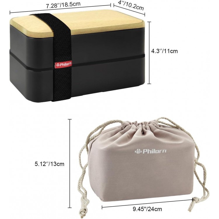 Bento Box Adult Japanese with Cutlery, Lunch Box, Butter Lunch Box