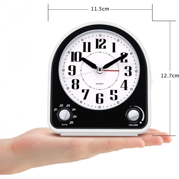 Analogue Alarm Clock with 7 Alarm Tones