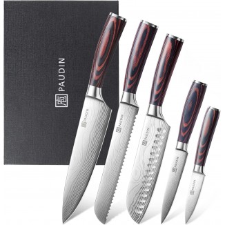 Kitchen Knife Set, 5-Piece Kitchen Knife Set Made of High