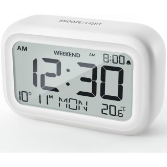 Digital Alarm Clock Bedside Table - Battery Operated