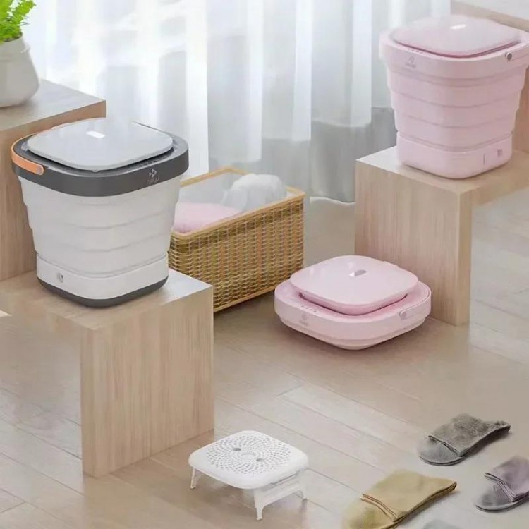 MOYU F2 Mini Portable Bucket Washer Foldable Washing Machine with Drai