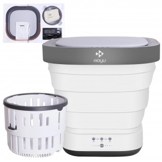 Portable Washing Machine 9L Mini Washer with Drain Basket, Foldable Sm