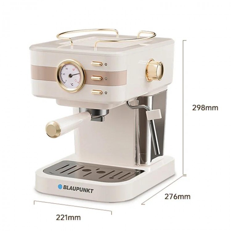 20bar Semi-Automatic Espresso Coffee Machine with Cappuccino Moka Latt