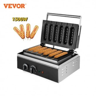 VEVOR 6PCS Electric Waffle Sausage Maker Non-Stick Lolly Stick Muffin