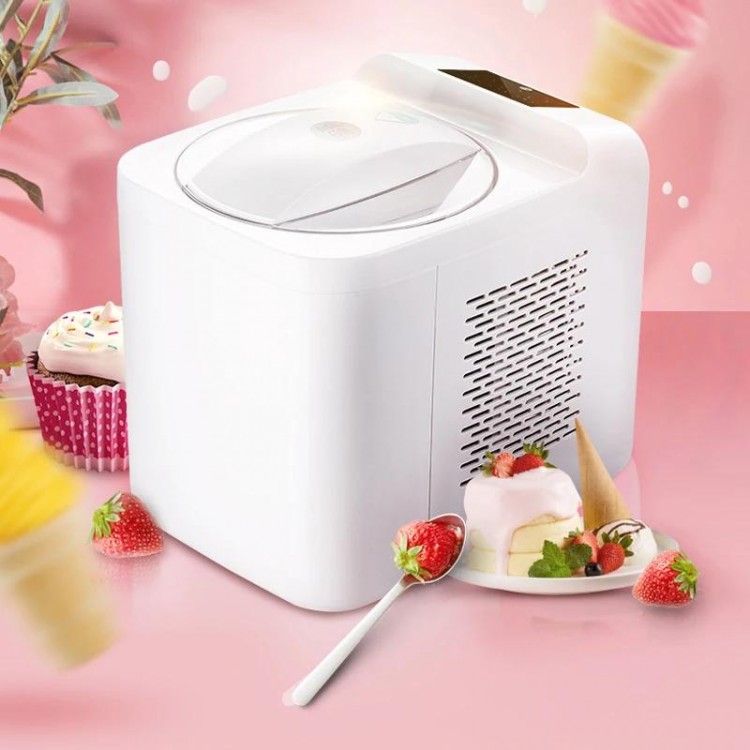 1000ml Soft Hard Italian Ice Cream Maker Machine Household Small Full