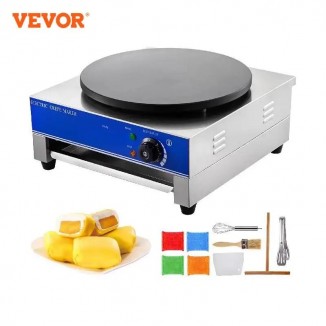 VEVOR Electric Crepe Maker Pancake Machine Non-Stick for Making Crepes