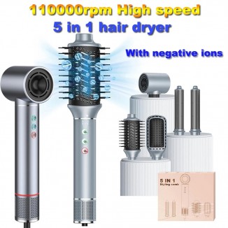 Professinal Brushless 110000rpm High Speed 5 in 1 Hair Dryer Negative
