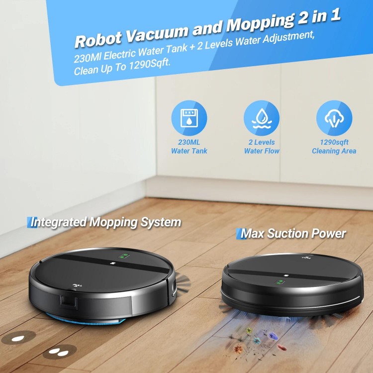 ZCWA G20Robot Vacuum Cleaner Auto Charging 6000Pa Power App Control Wa