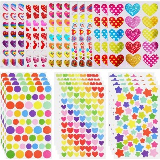 3D Stickers for Children, 27 Different Stickers