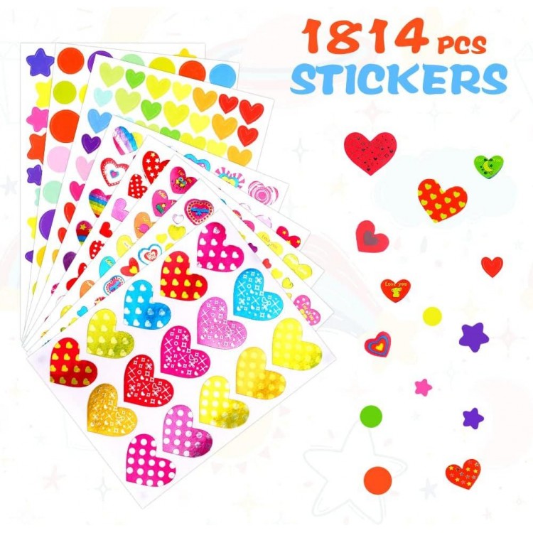 3D Stickers for Children, 27 Different Stickers