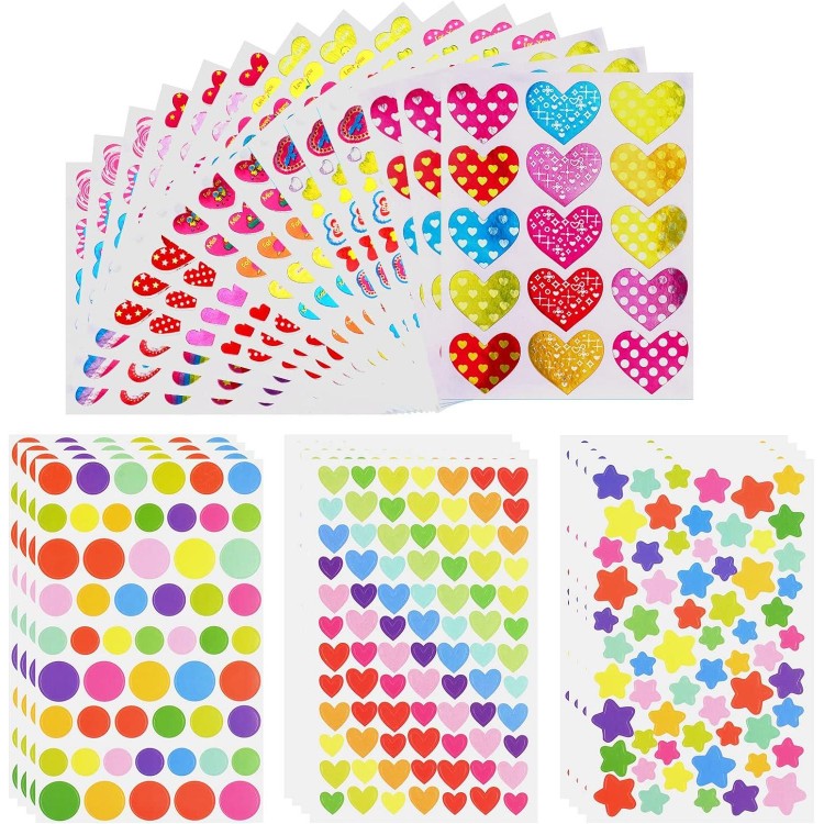 3D Stickers for Children, 27 Different Stickers