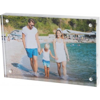 Acrylic Photo Frame, Transparent Magnetic Photo Frame, Double-Sided