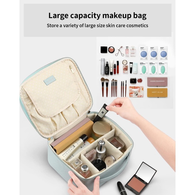 Travel Cosmetic Bag Large Makeup Bag for Women Girls Men