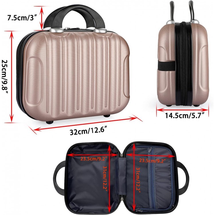 Cosmetic Case with Handle, Toiletry Bag, Handpack, Cosmetic Bag