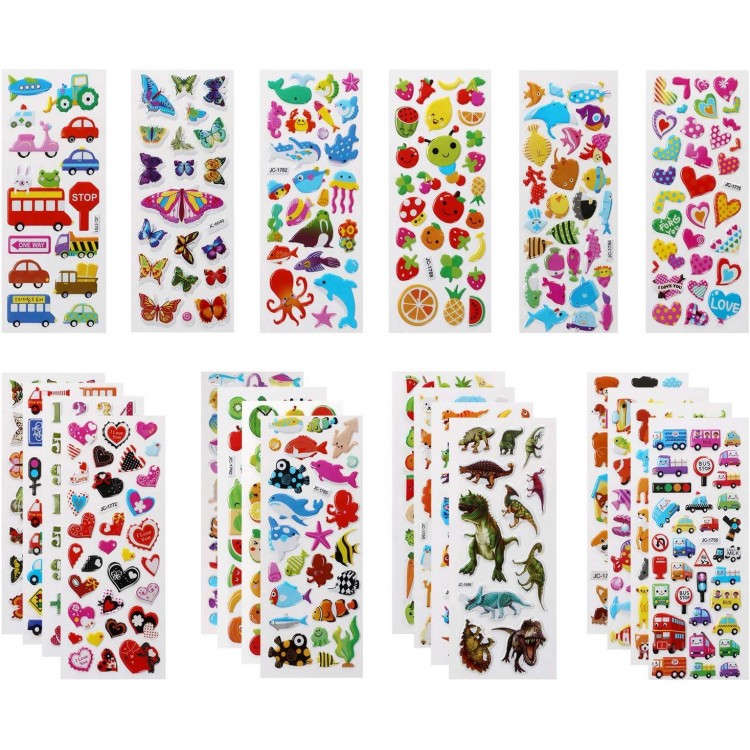 3D Stickers for Kids 3D Stickers 1000+ Swollen Stickers for