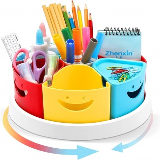 Art Supply Storage and Organiser - 360° Rotating Pen Holder and Pencil/Marker Organiser