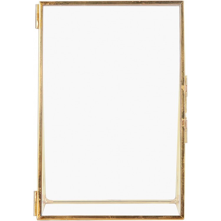 6 x 8 Picture Frames Gold 20 cm x 20 cm Clear Glass Picture Frame Gold Brass