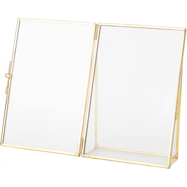 6 x 8 Picture Frames Gold 20 cm x 20 cm Clear Glass Picture Frame Gold Brass