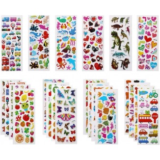 3D Stickers for Kids, 3D Stickers, Puffy Stickers for