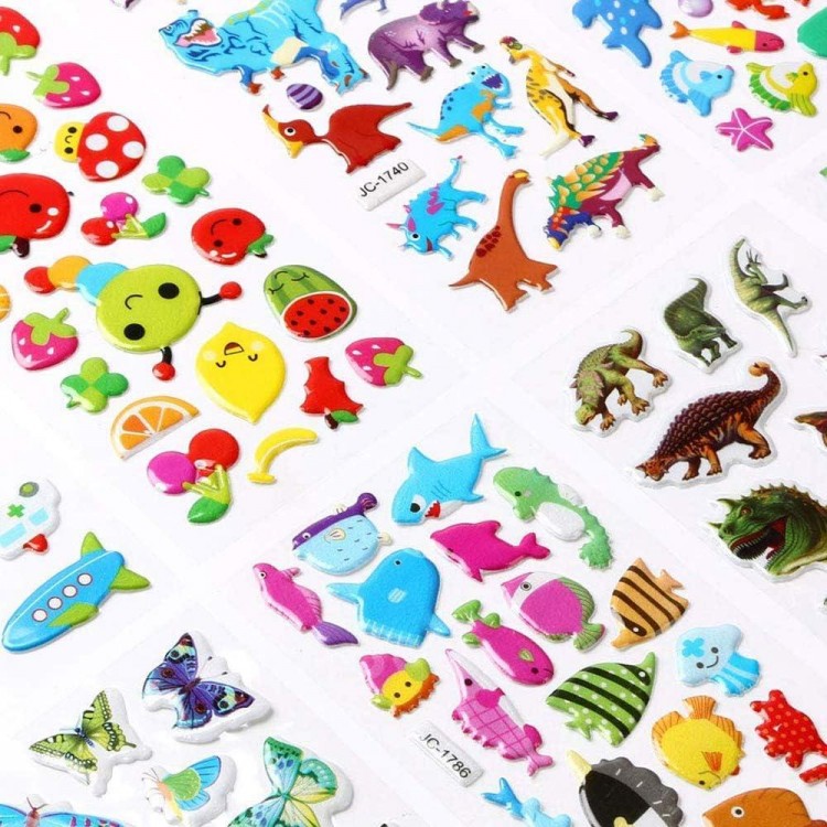 3D Stickers for Kids, 3D Stickers, Puffy Stickers for