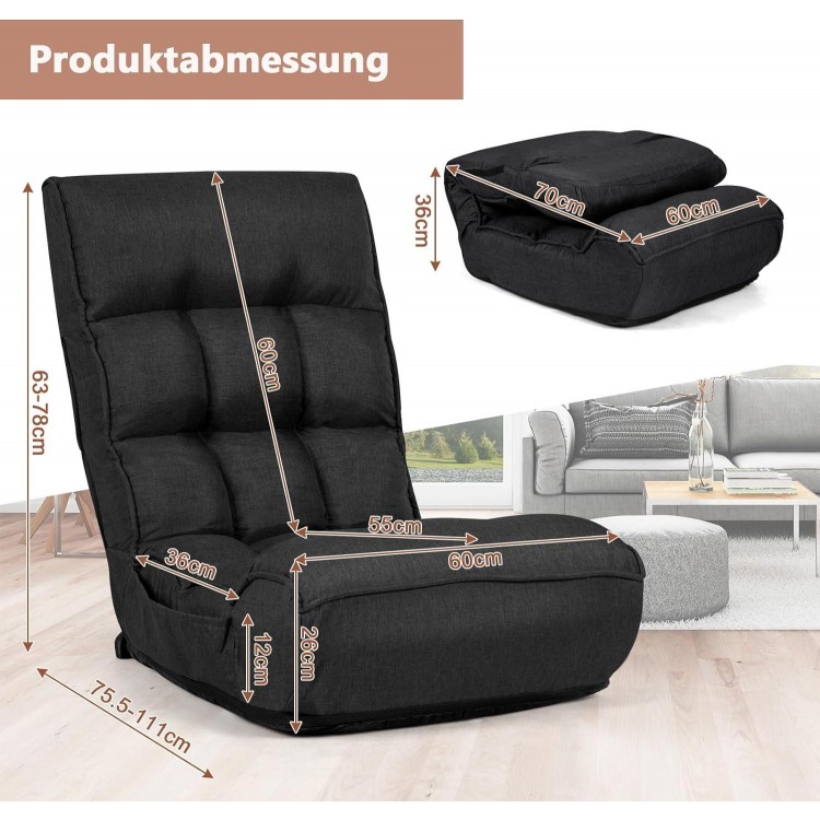 Foldable Floor Chair , Gaming Chair for Teenagers and Adults