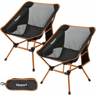 Camping Chairs Set of 2 Foldable Ultralight Lightweight Camping Chair