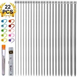 Knitting Needle Set, 11 Pairs 35 cm Long Circular Knitting