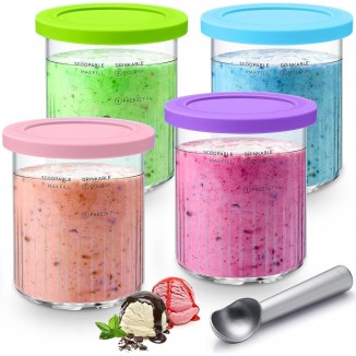 For 4 Pieces Ninja Creami Containers for
