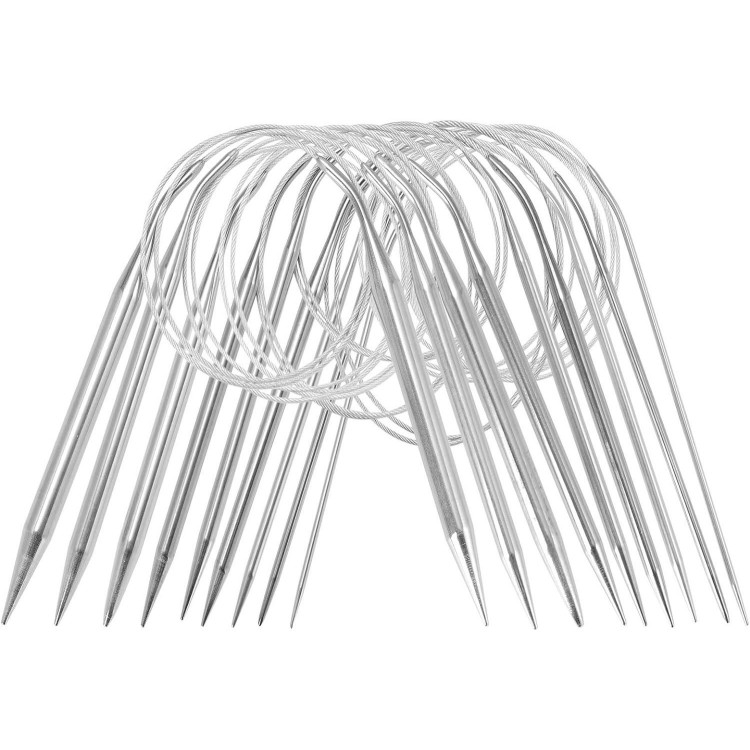 Circular Knitting Needles Set Stainless Steel