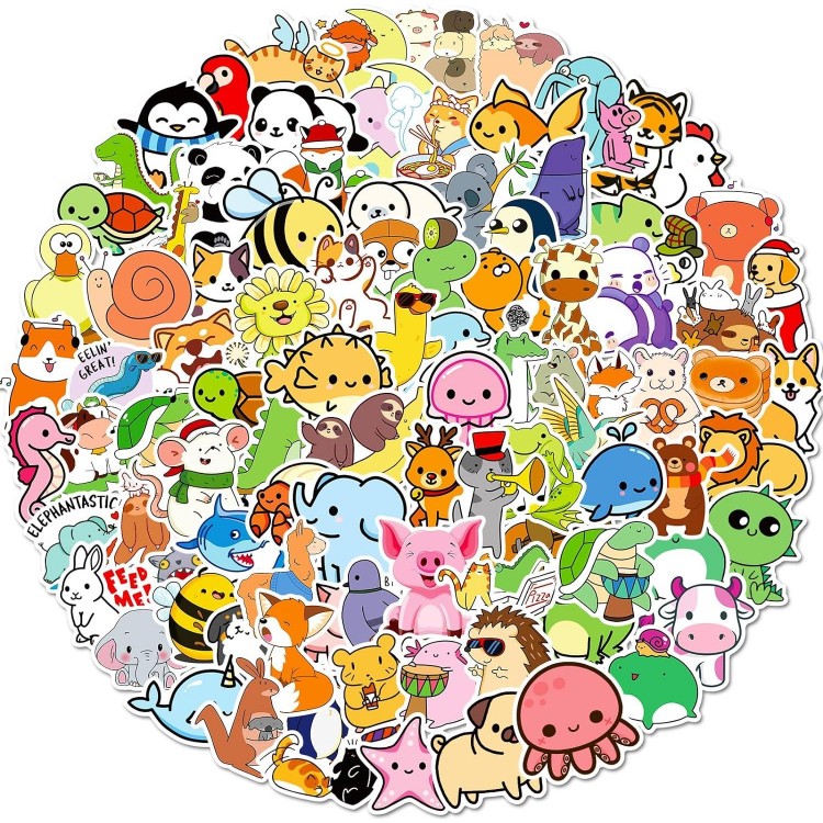 Children's Stickers, Pack of 100 Stickers for Kids