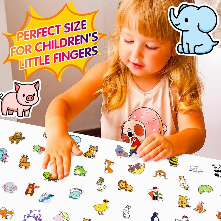 Children's Stickers, Pack of 100 Stickers for Kids