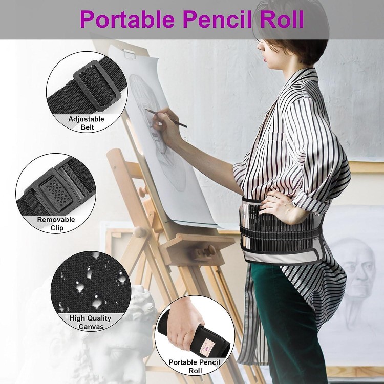 60pcs Drawing Set Sketching Pencils Art Supplies for Adults Artist