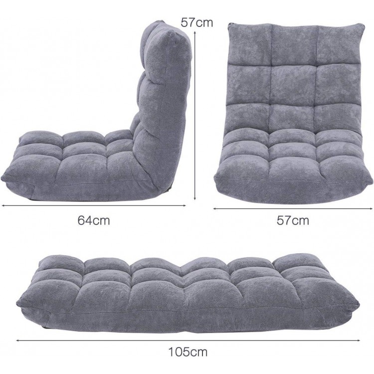 Floor Chair, Floor Sofa with Backrest, Floor Chair with Sleep Function