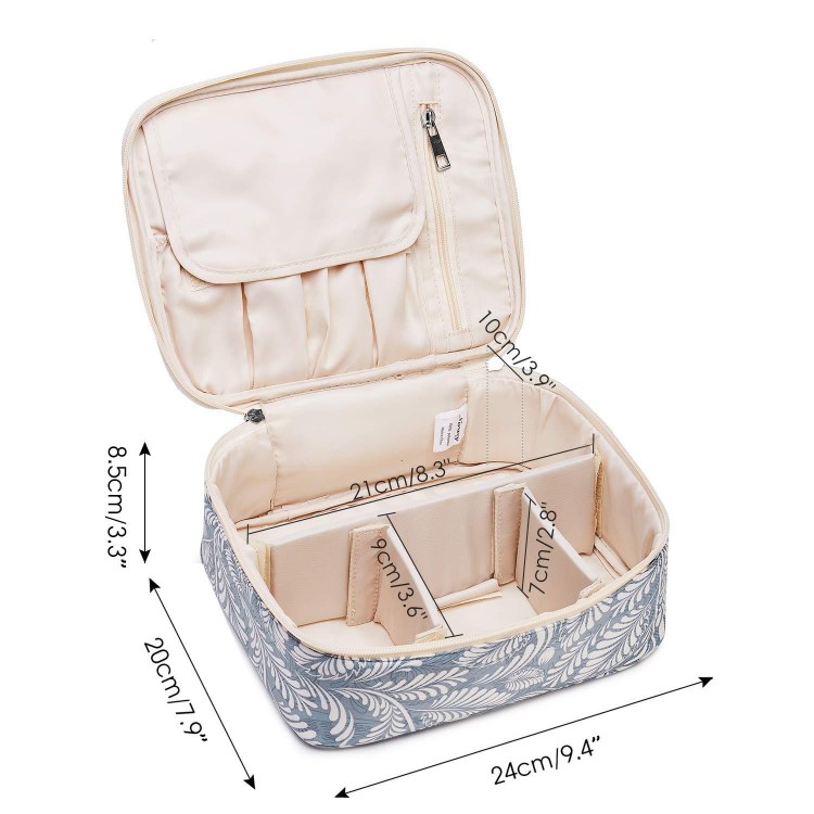 Travel makeup bag, large cosmetic bag, makeup organiser