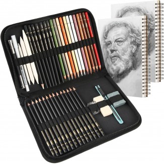 Coloured Charcoal Pencil Set, Professional Sketch Pen Tools