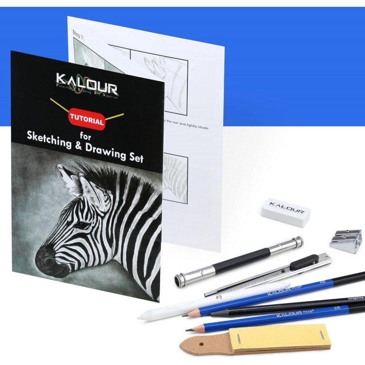 36 Pieces Drawing Set Sketching Kit Professional Art Sketching Accessories