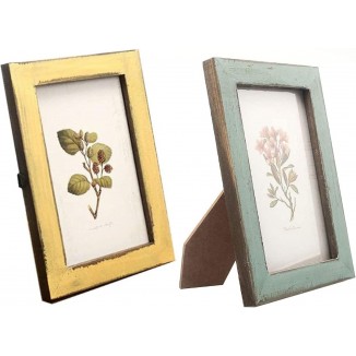 2 Picture Frames 6 x 4, Photo Frame Rustic Picture Frame Table Decoration