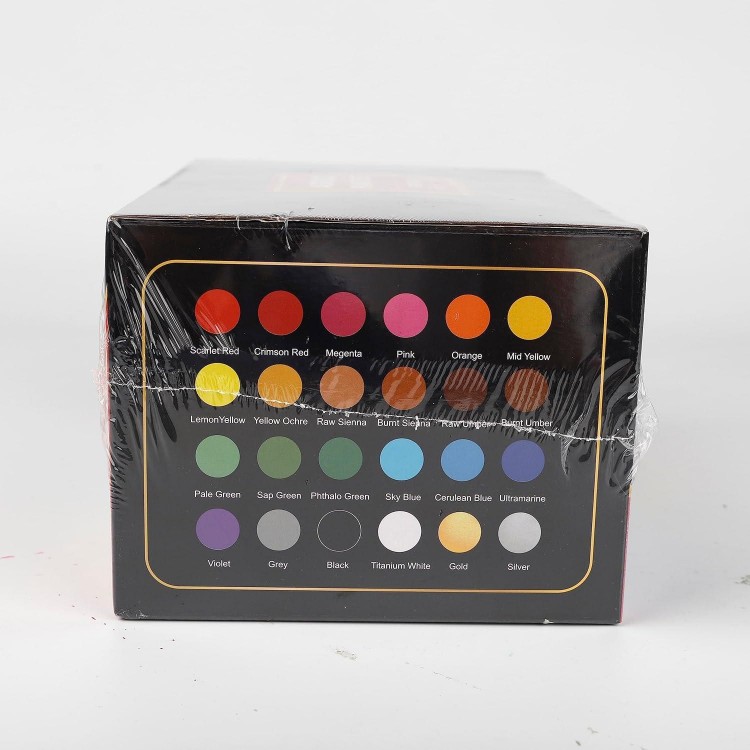 ABEIER Pintura Acrilica, 24 Colores × 60ml, Kit de Pinturas Acrilicas