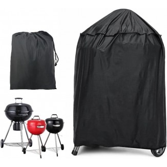 JTDEAL Funda Barbacoa Redonda Impermeable Funda Protectora Barbacoa de