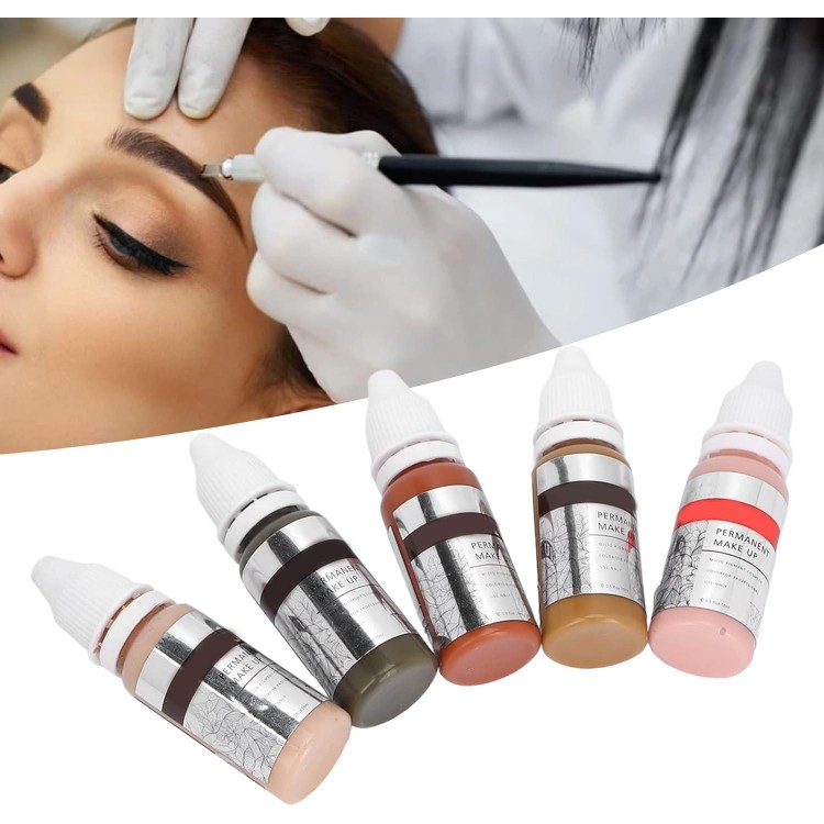 5 Uds 15ml Tatuaje Microblading Pigmento Cejas Corrección De Tatuaje P