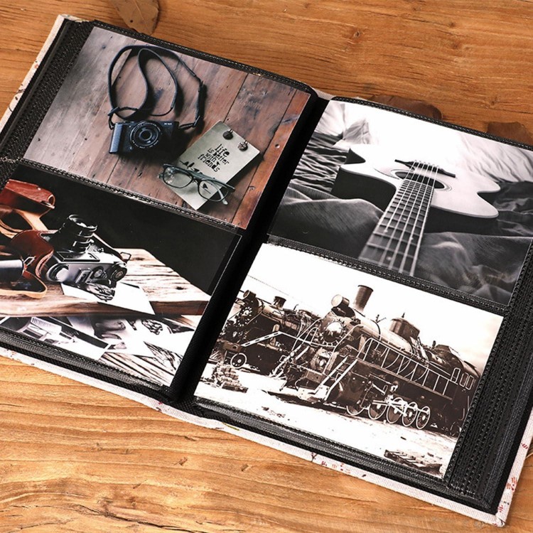 Álbum de Fotos, 200 Fotos, Cubierta de Lino Album Fotos, Album Fotos T