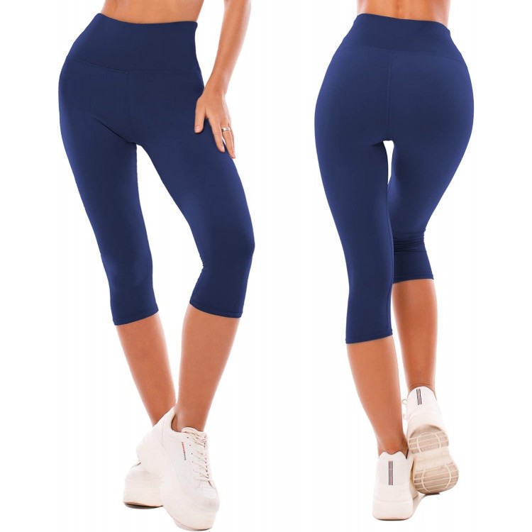 SINOPHANT Mallas Cortos Mujer Fitness Cintura Alta 3/4 Pantalones Depo