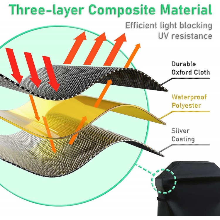 Funda Barbacoa Exterior Impermeable,Cubierta de la Parrilla,Cubierta p