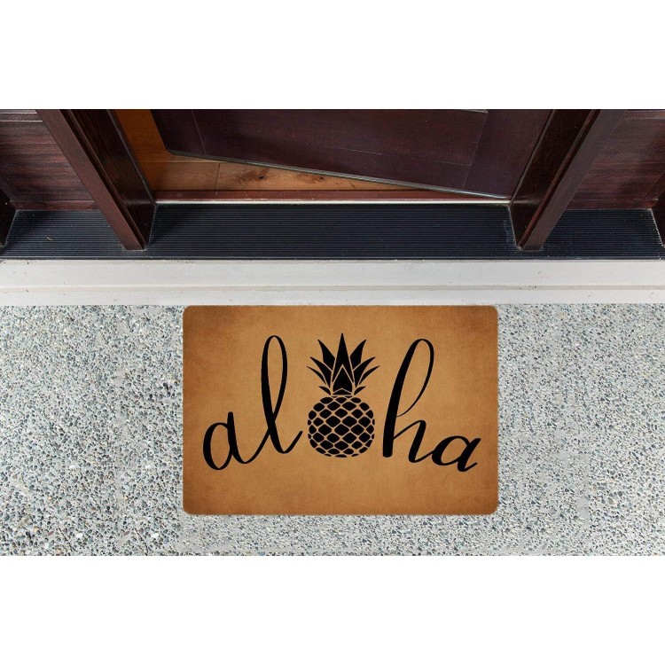 Eureya Aloha Paillasson Antidérapant Motif ananas 40 x 60 cm