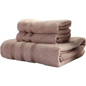 MFLASMF Serviettes de Bain 3 pièces Un Ensemble Serviettes de Bain en