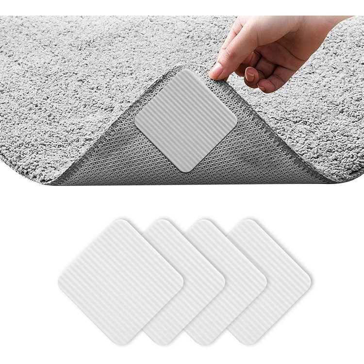 CYUaoao 4Pcs Tapis Sous-couche Antidérapante Autoadhesif Lavable 100 x